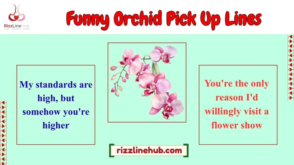 Funny Orchid Pick Up Lines