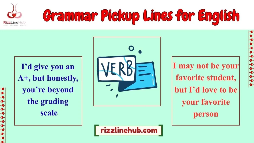 Grammar Pickup Lines for English