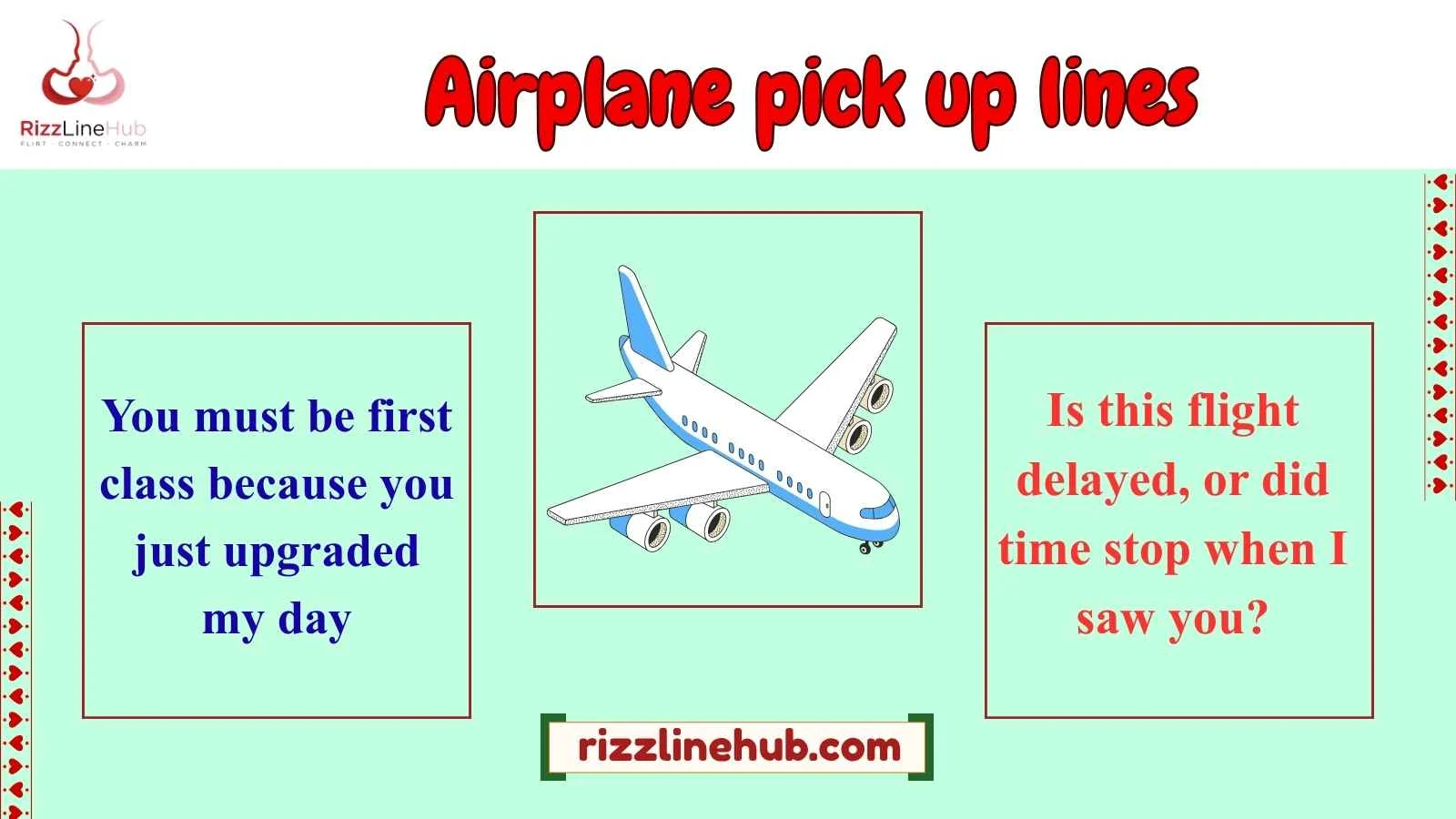 airplane pick up lines