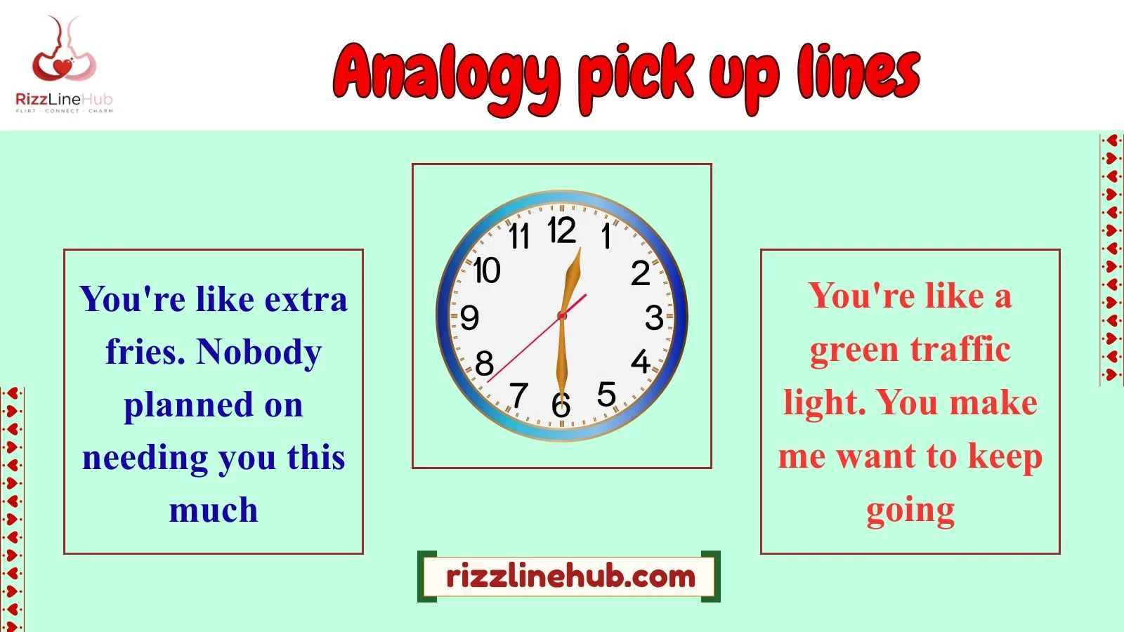 analogy pick up lines
