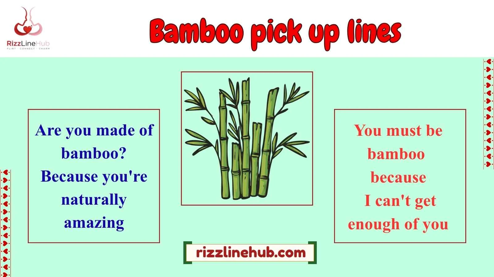 bamboo pick up lines