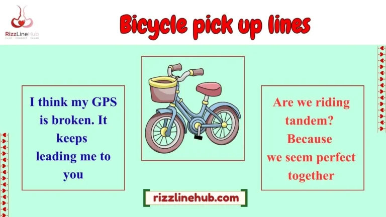 bicycle pick up lines