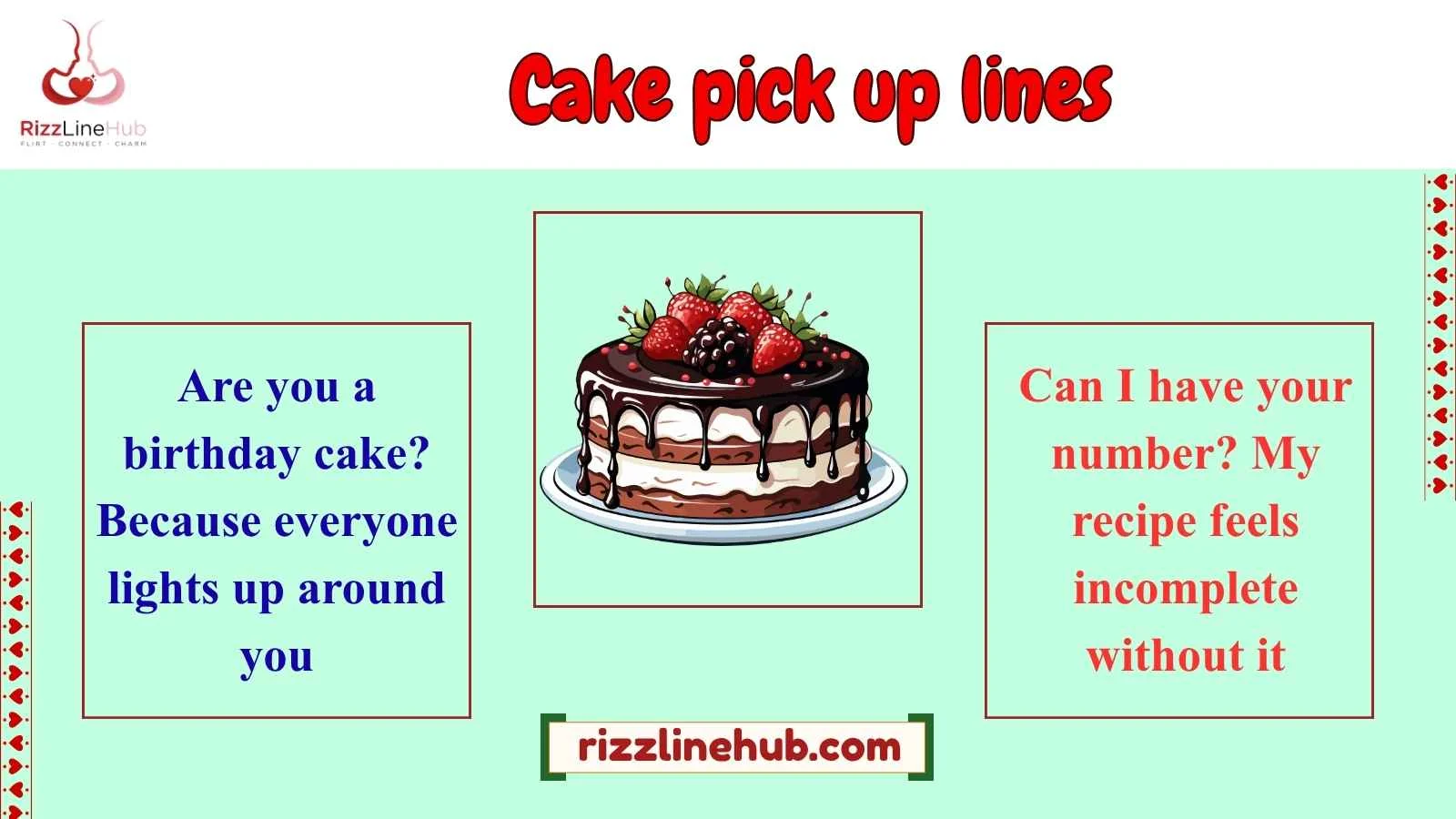 cake pick up lines