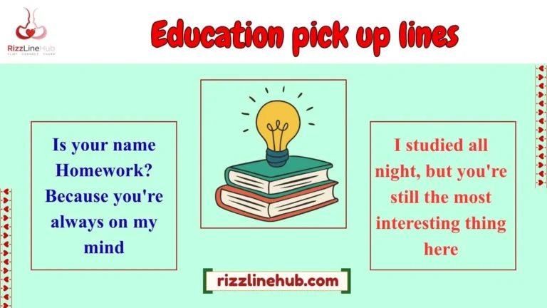 education pick up lines
