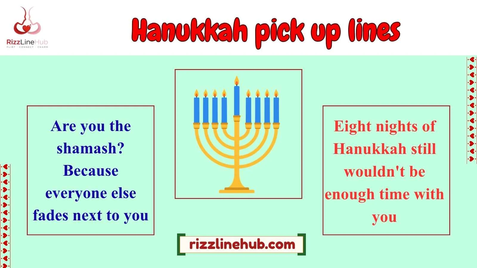 hanukkah pick up lines