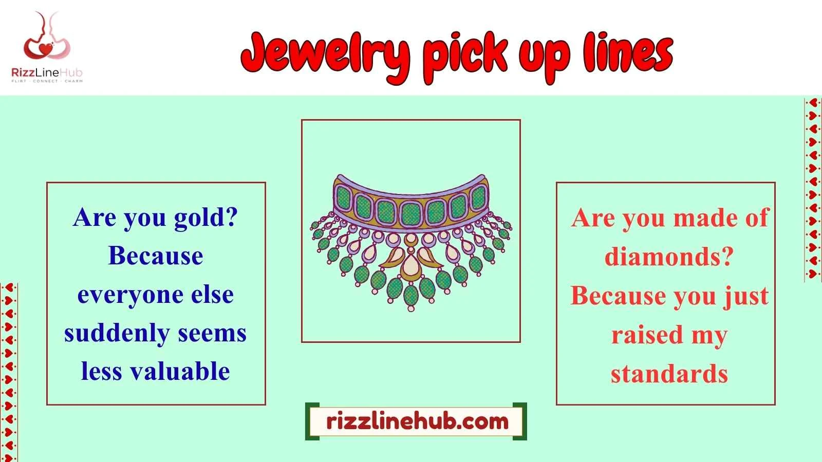 jewelry pick up lines