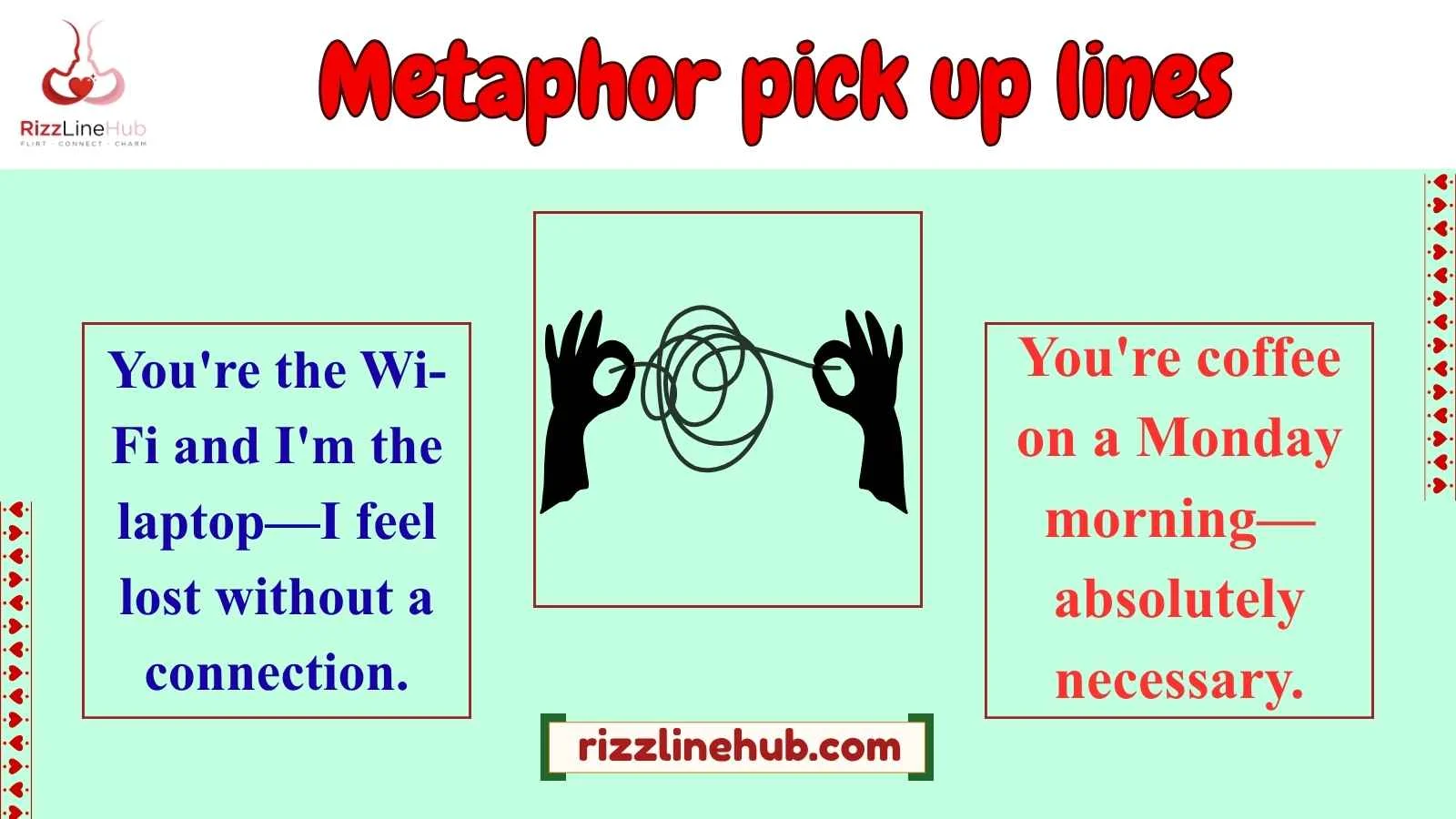 metaphor pick up lines