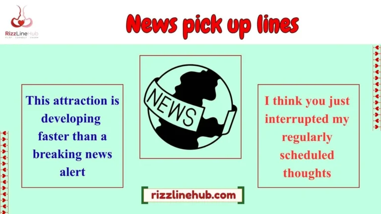 news pick up lines