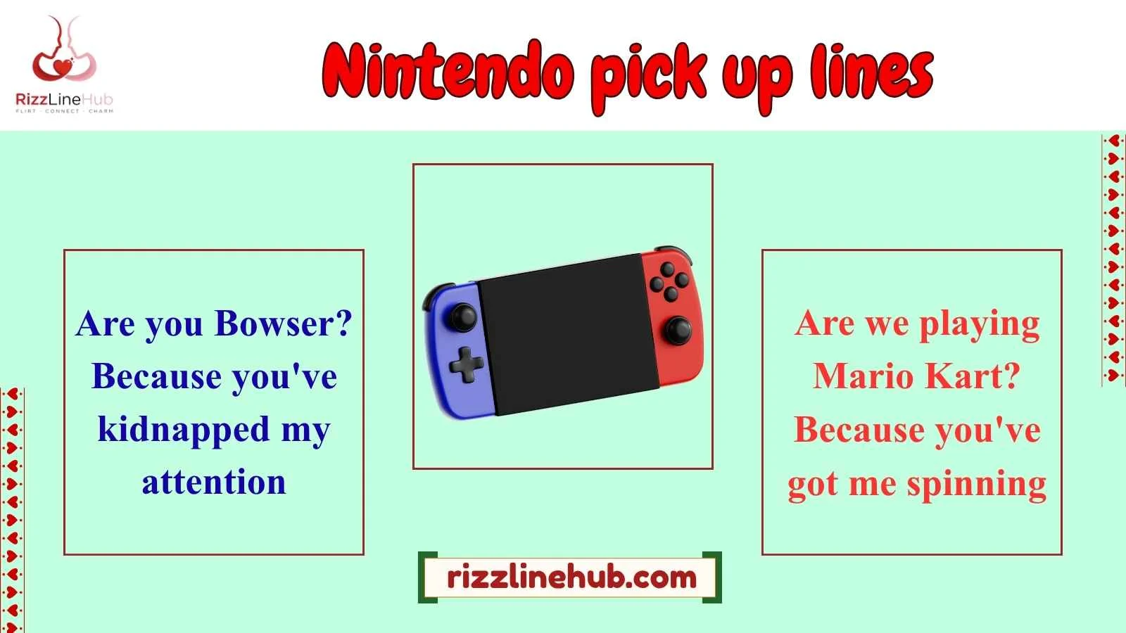 nintendo pick up lines