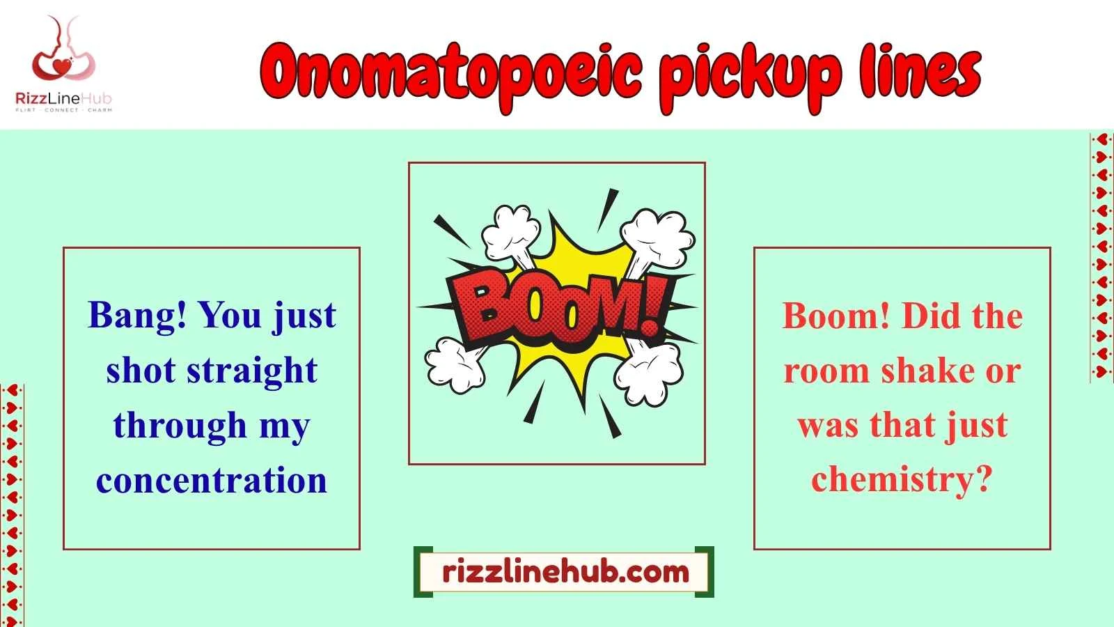 onomatopoeic pickup lines