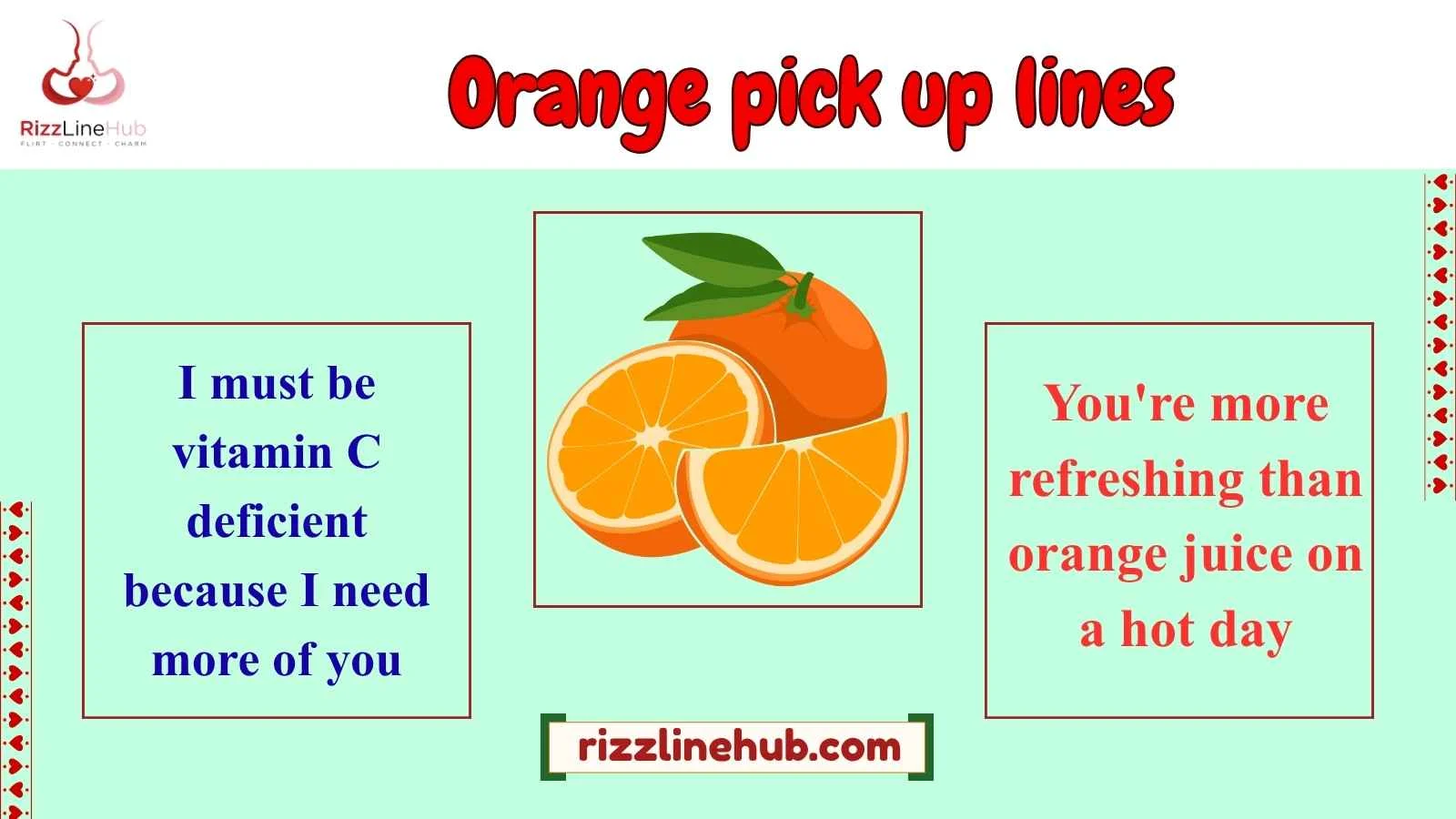 orange pick up lines