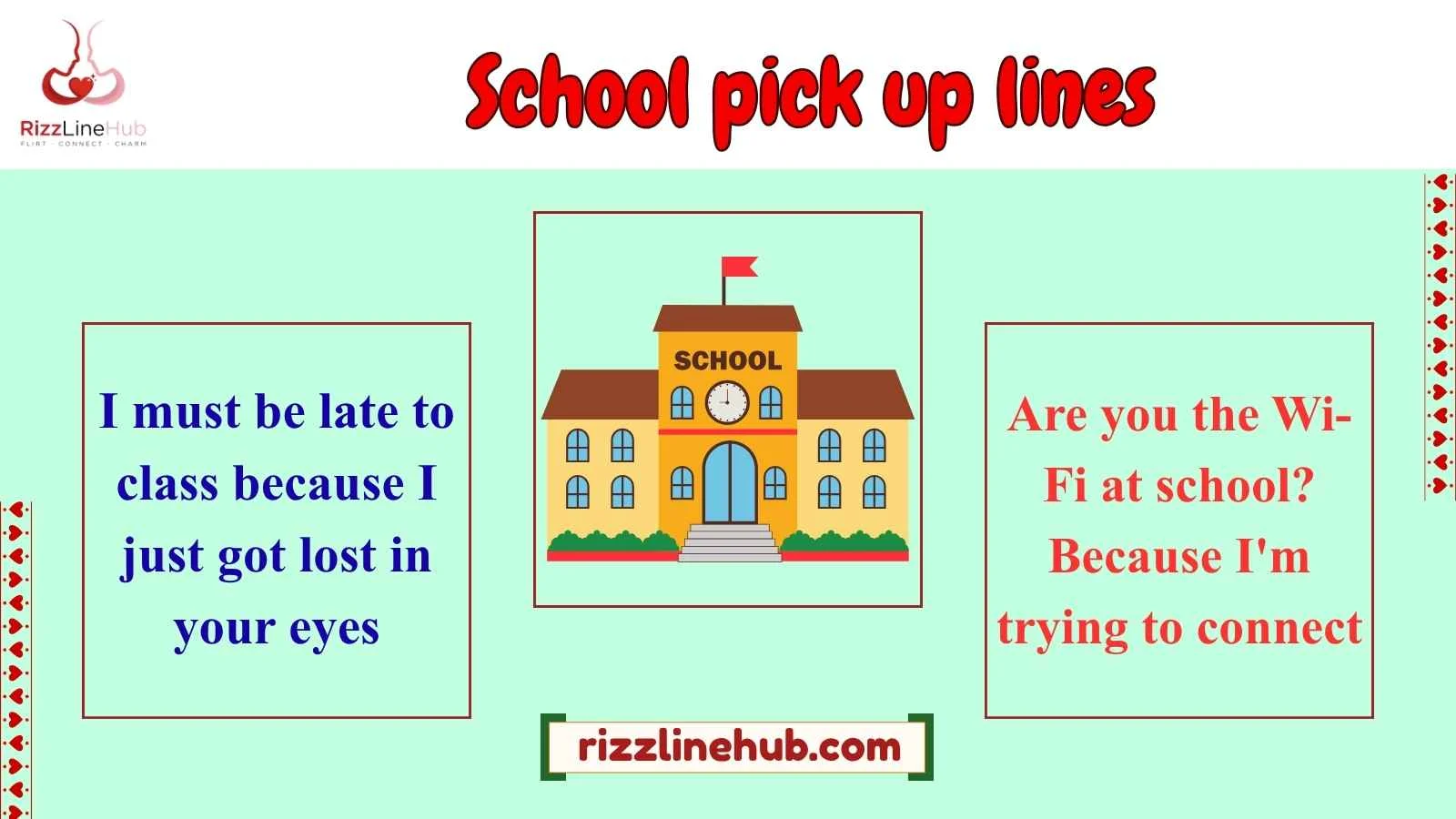 school pick up lines