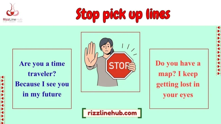stop pick up lines
