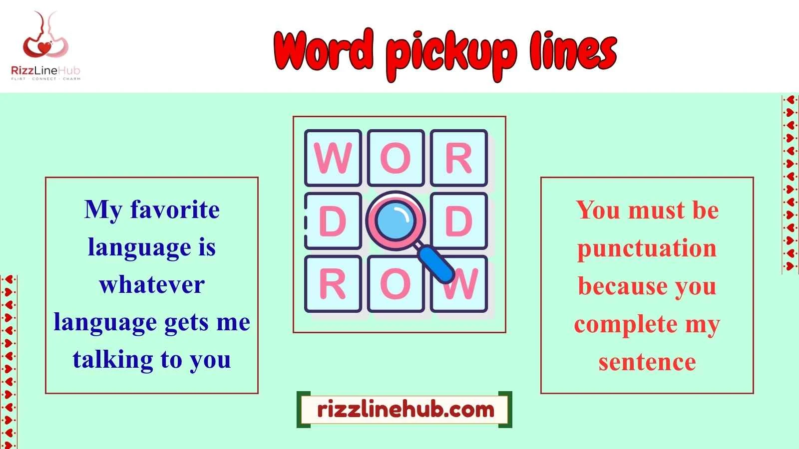 word pickup lines