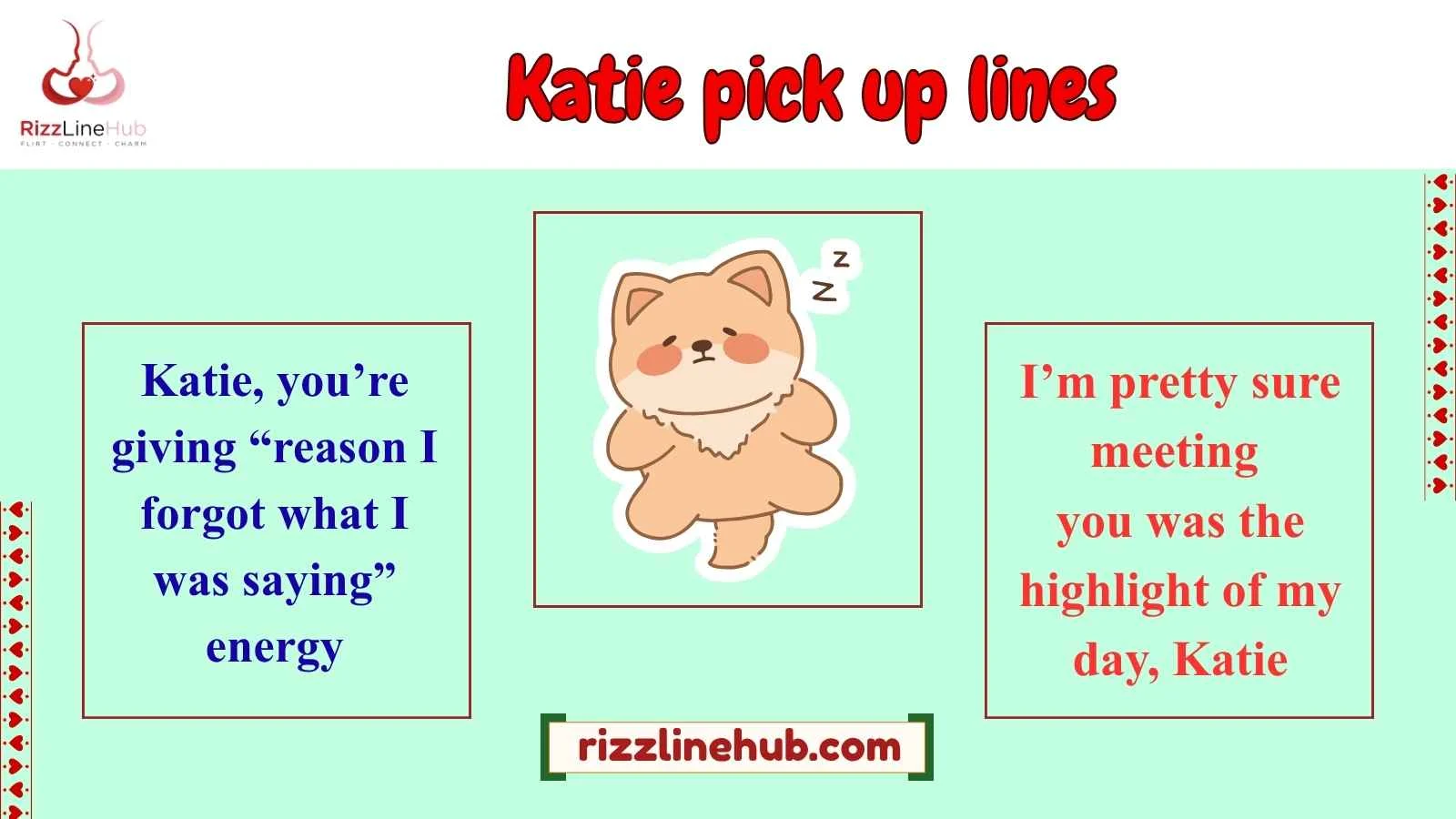 katie pick up lines